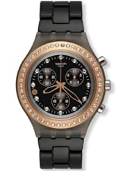 Swatch Irony Diaphane Full Blooded Stoneheard Black Dial Chornograph Unisex Watch SVCM4008AG