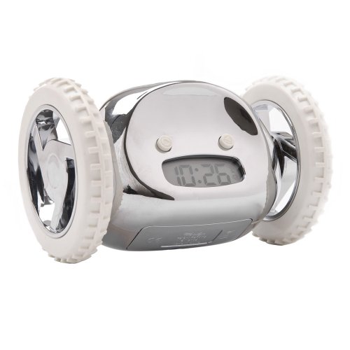 Childrens Toyshop  Electronics : Clocky Mobile Alarm Clock - Chrome (CLKYcr)