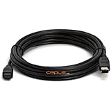 Cmple - 9 PIN/ 6PIN BILINGUAL FireWire 800 - FireWire 400 Cable -15FT, Black