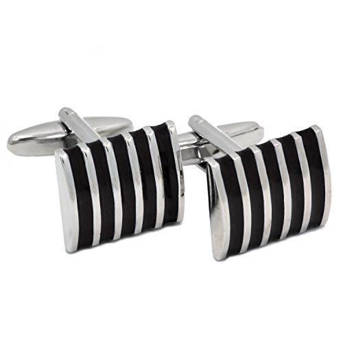 APEX Enamel Striped Cufflinks