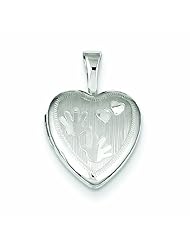 Genuine .925 Sterling Silver Hand Prints 12mm Heart Locket 1.3 Grams. 100% Satisfaction Guaranteed.