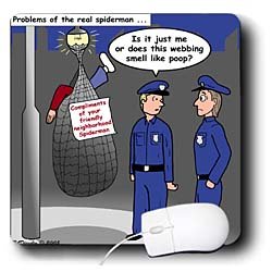  Rich Diesslins Funny General - Editorial Cartoons - Issues of the Real Spiderman - Webbing - Mouse Pads