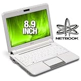 ASUS Eee PC 901 8.9-Inch Netbook (1.6 GHz Intel Atom N270 Processor, 1 GB RAM, 12 GB Solid State Drive, 20 GB Eee Storage, XP Home, 6 Cell Battery) Pearl White