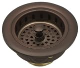 Victorian Bronze Kitchen Sink Basket Strainer Stopper