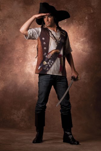 Imagen 2 de Cesar - Disfraz de pirata para hombre (adulto), talla 52 cm