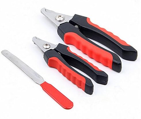 Youareking Dog Nail Clippers Professional Pet Nail Clipper Razor Sharp Stainless Steel Blades with Nail File S
