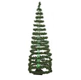 6' Pre-Lit Color Changing Green Spiral Bubble Christmas Tree - Multi Lights
