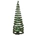 6' Pre-Lit Color Changing Green Spiral Bubble Christmas Tree - Multi Lights