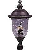 Maxim Lighting 40421WGOB Carriage House VX 3-Light Outdoor 29-Inch Pole/Post Lantern, Oriental Bronze Finish