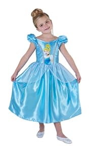 Disney - I-881849M - Déguisement - Costume Classique Cendrillon - Robe en Satin Bleu et Tour de Cou - Taille M