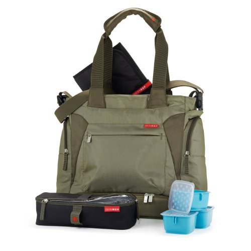 Imagen 3 de Skip Hop Bento - Bolso para pañales y cambiador, color verde