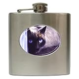 Limited Edition Violano Hip Flask Siamese Cat