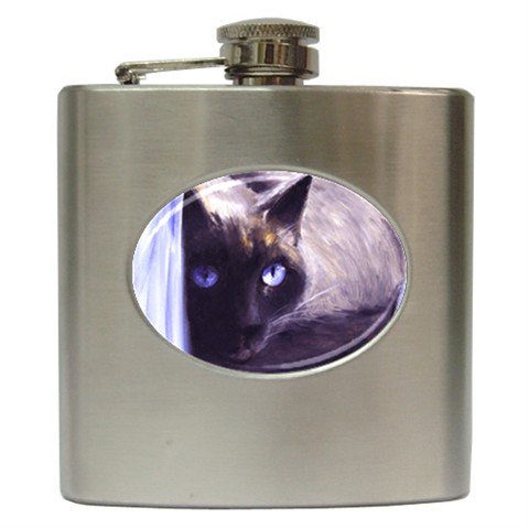 Limited Edition Violano Hip Flask Siamese Cat