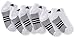 adidas Kids-Boy's/Girl's Cushioned Low Cut Socks (6-Pair), White/Black/Aluminum 2, Small
