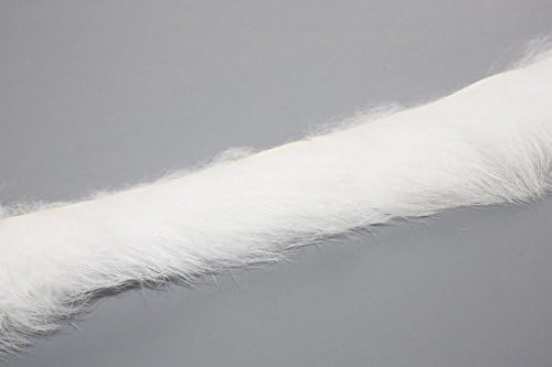 Raw Edged Real Rabbit Fur Trim (Off White)