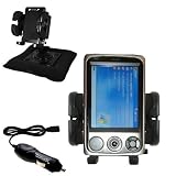 Asus MyPal A636 Auto Bean Bag Dash Holder with Car Charger - Uses Gomadic TipExchange