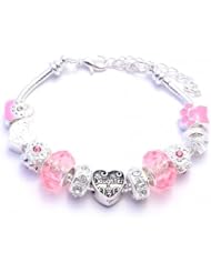 Daughter Charm Bracelet Girls Pandora Style - Gift Boxed