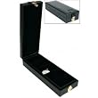 Black Leather Diamond & Gemstone Parcel Paper Travel Case Organizer 5 3 /8"