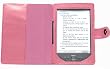 Navitech Pink Leather Flip Open Book Style Carry Case / Cover Car Charger For The New Kindle / The Lighter, smaller Wi-Fi, 6" E Ink Display Amazon 4G Version E-reader Device (October 2011 Release)