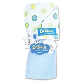 Trend Lab Dr. Seuss Dot Receiving Blanket, Oh! the Places You'll Go! BlueTrend Lab Dr. Seuss Dot Receiving Blanket
