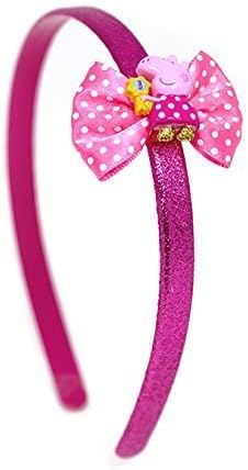 PEPPA PIG GOLDEN BOOTS PINK SPARKLY ALICEBAND HAIRBAND by RUDOLPH STEIN