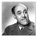 Alastair Sim B&W Box Canvas Print Gallery Wrapped (Tongue Sticking Out)