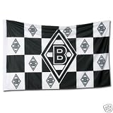  : Borussia M&ouml;nchengladbach Fahne Karo 100 x 150 cm