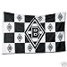 Sports : Borussia M&ouml;nchengladbach Fahne Karo 100 x 150 cm
