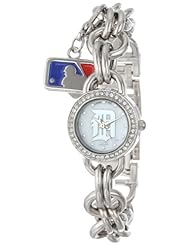Game Time Womens MLB-CHM-DET Charm MLB Series Detroit Tigers 3-Hand Analog Watch