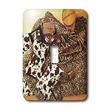 Florene Décor II - Animal Print Pillows n Throw - Light Switch Covers - single toggle switch