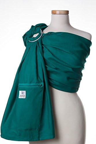 ZoloWear Linen Baby Sling: Emerald, Medium