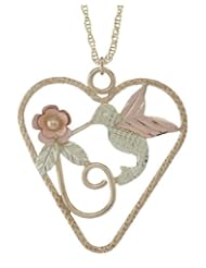 Black Hills Gold 10K Hummingbird Pendant