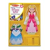 Melissa & Doug Deluxe 24-Piece Princess Elise Magnetic Dress-Up Set