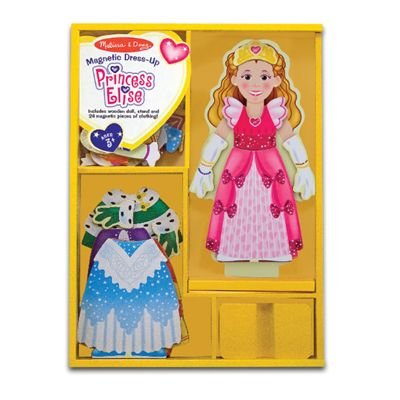 Melissa & Doug Deluxe 24-Piece Princess Elise Magnetic Dress-Up