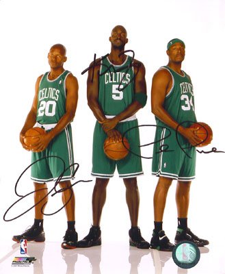 Boston Celtics Garnett Pierce Allen Autographed Signed Reprint Photo 8x10