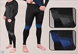 Herren-Skiunterhose Funktions-W�sche Lang in blau oder schwarz