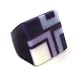 Cyber Lyly Purple Square Ring