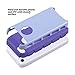 ULAK iPhone 5C Case, Slim Lightweight 2in1 iPhone 5C Cases Hybrid with Soft Rugged TPU Inner Skin and Hard PC Anti Scratches Protective Cover for Apple iPhone 5C -Periwinkle+Purple