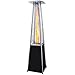 Garden Radiance GRP4000BK Dancing Flames Pyramid Outdoor Patio Heater with Black Base