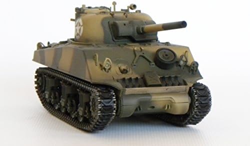 EXCLUSIVE & LIMITED!! 2.4 Ghz RC 1:24 M4 Sherman US R/C Battle Tank with Airsoft Cannon, Sound, Lights. Multi-player function: run 2-16 tanks at once (Camo with hard track) see it in the movie Fury with Brad Pit