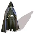 Mittelalter-Cape, Baumwolle, blau, Freesize
