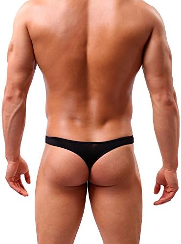 Bindi Men's Sexy G-Strings Underwear Low Waist Thongs Breathable Underpants