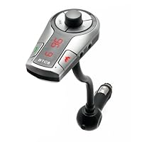 BTC8 Bluetooth FM Transmitter for iPad, iPhone4, 3GS, 3G, all Android Phones - Droid, HTC, Samsung with wireless music streaming and Hands Free Calling
