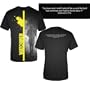 The Watchmen Rorschach with Stripe Black T-shirt Tee