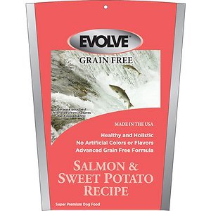 Evolve Grain Free Super Premium Dog Food - Salmon and Sweet Potato Recipe - 1 lb. Bag