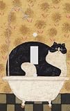 Cat in the Tub Decorative Switchplate Cover