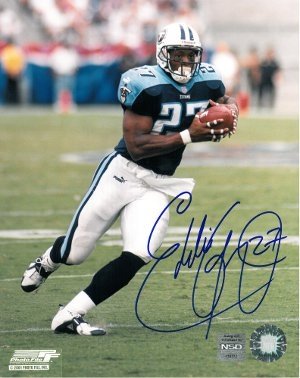 Eddie George Autographed/Hand Signed Tennessee Titans 8x10 Photo