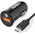 AUKEY 18W USB Car Charger with Quick Charge 2.0 and AiPower Adaptive Charging Technology for LG G5, Samsung Galaxy S7/S6/Edge, Nexus 6P/5X, iPhone and More - Black
