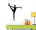 Wallmonkeys WM352974 Gymnastics Silhouette Leg up Wall Decal Peel and Stick Graphic (12 in H x 10 in W)