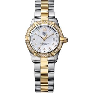 TAG Heuer Women’s Aquaracer Diamond Accented 18kt Two-Tone Watch #WAF1450.BB0814
